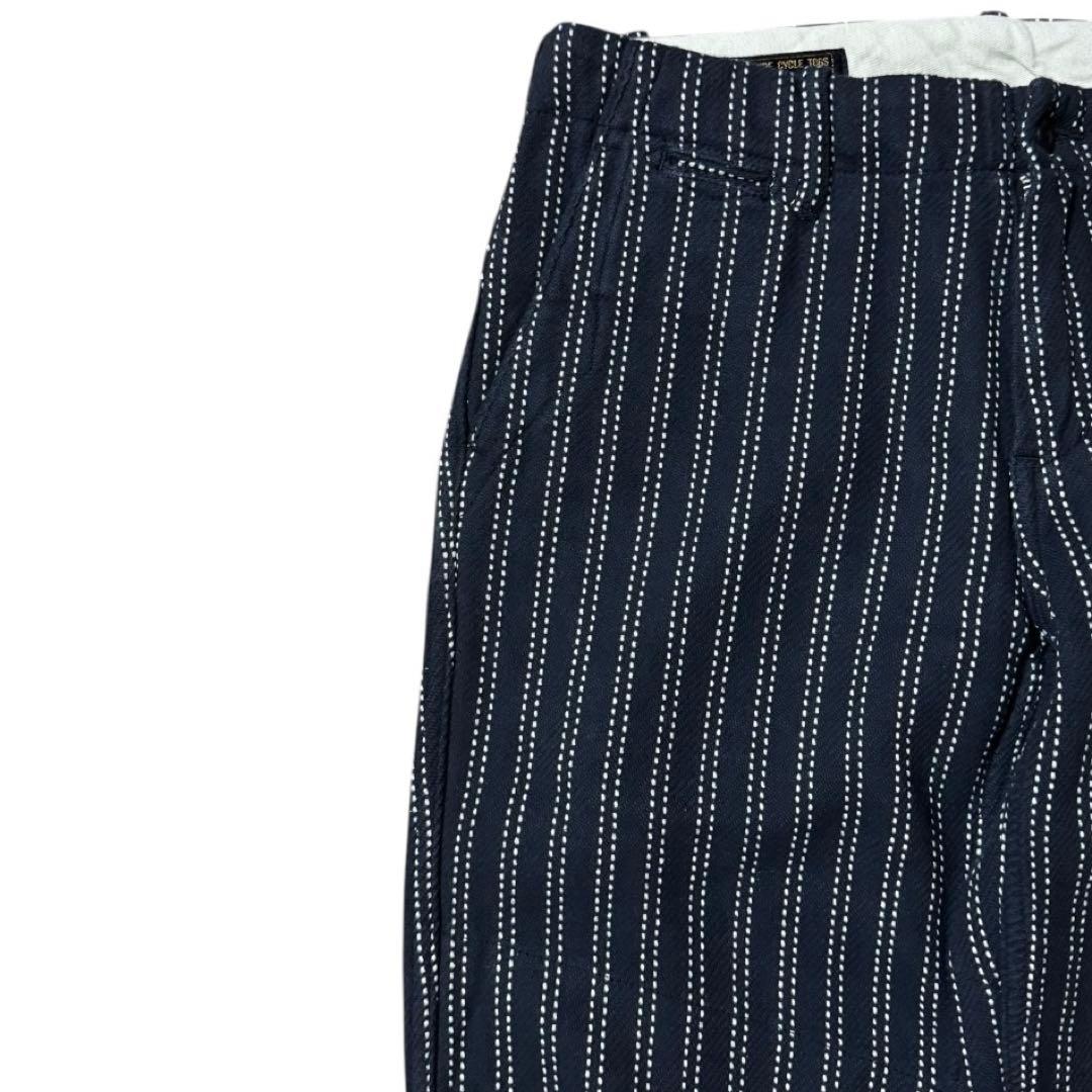 タグ付 WESTRIDE CYCLE SICK PANTS ブラック 30 刺繍