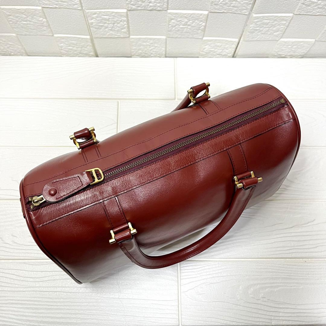 ✨極美品✨☘️Cartier☘️✨ボストンバッグ✨マストライン✨ボルドー✨南京錠✨