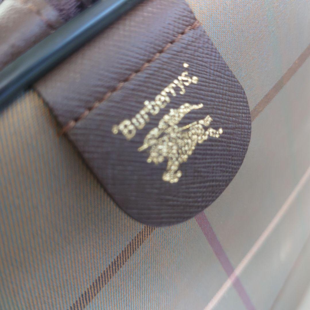 美品　バーバリー　ボストンバッグ　ノバチェック　ホースロゴ　玉虫色　大容量