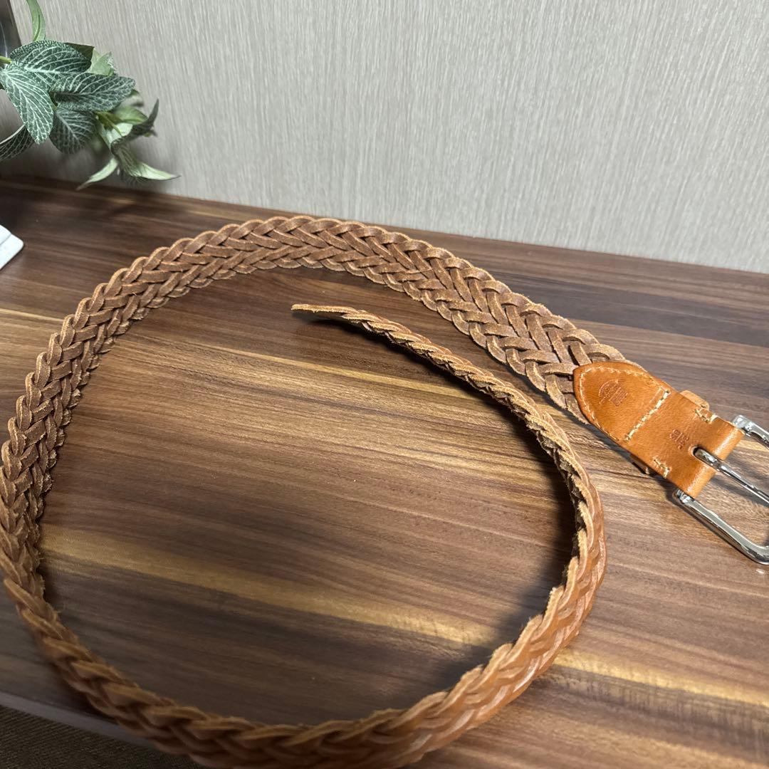 小物 Whitehouse Cox leather mesh belt