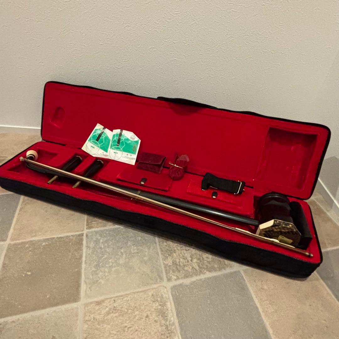 N*o様 【希少品】高級 二胡 宋廣寧製 付属品 ケース付き現状渡し