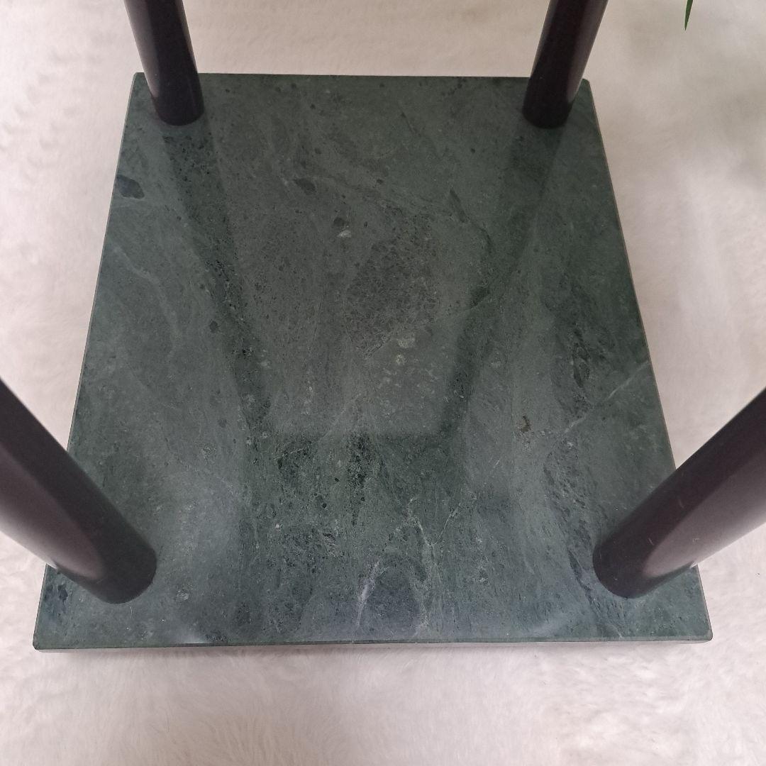 ヴィンテージ 大理石 サイドテーブル クラシック アンティーク　グリーン