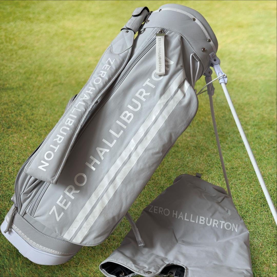 ゼロハリバートン　キャディバッグ　スタンド式　軽量　グレー