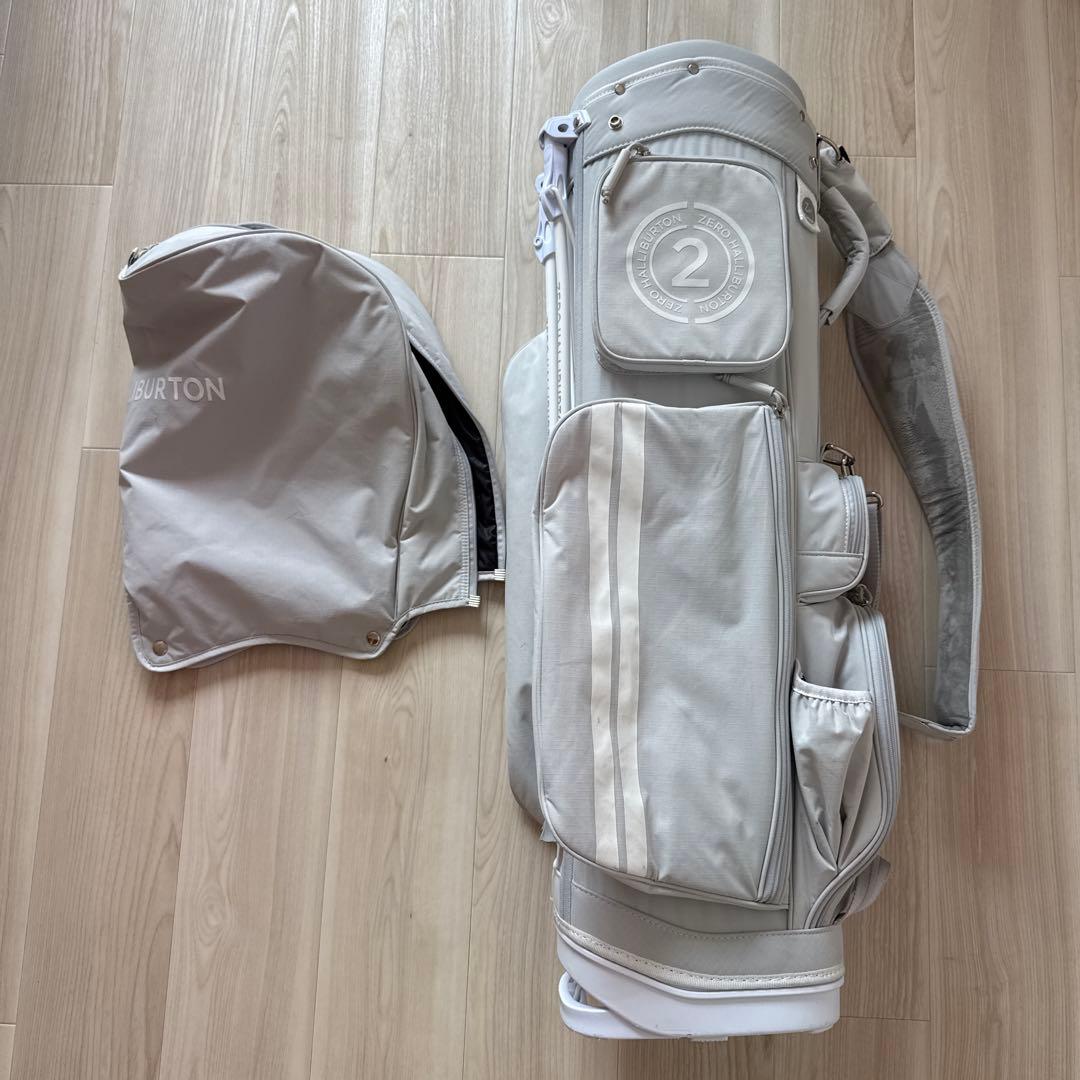 ゼロハリバートン　キャディバッグ　スタンド式　軽量　グレー