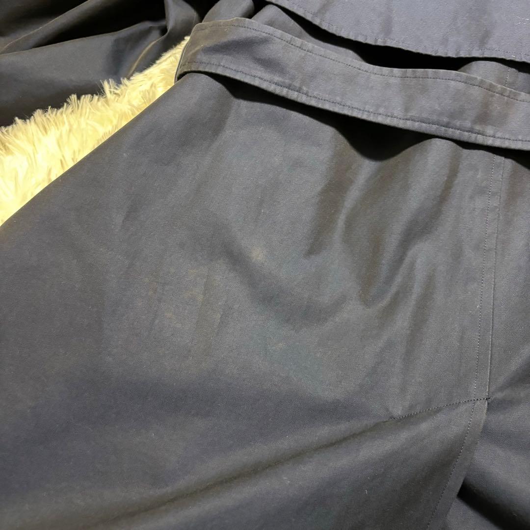 Burberry バーバリー ノバチェック ネイビー トレンチコート ベルト付き