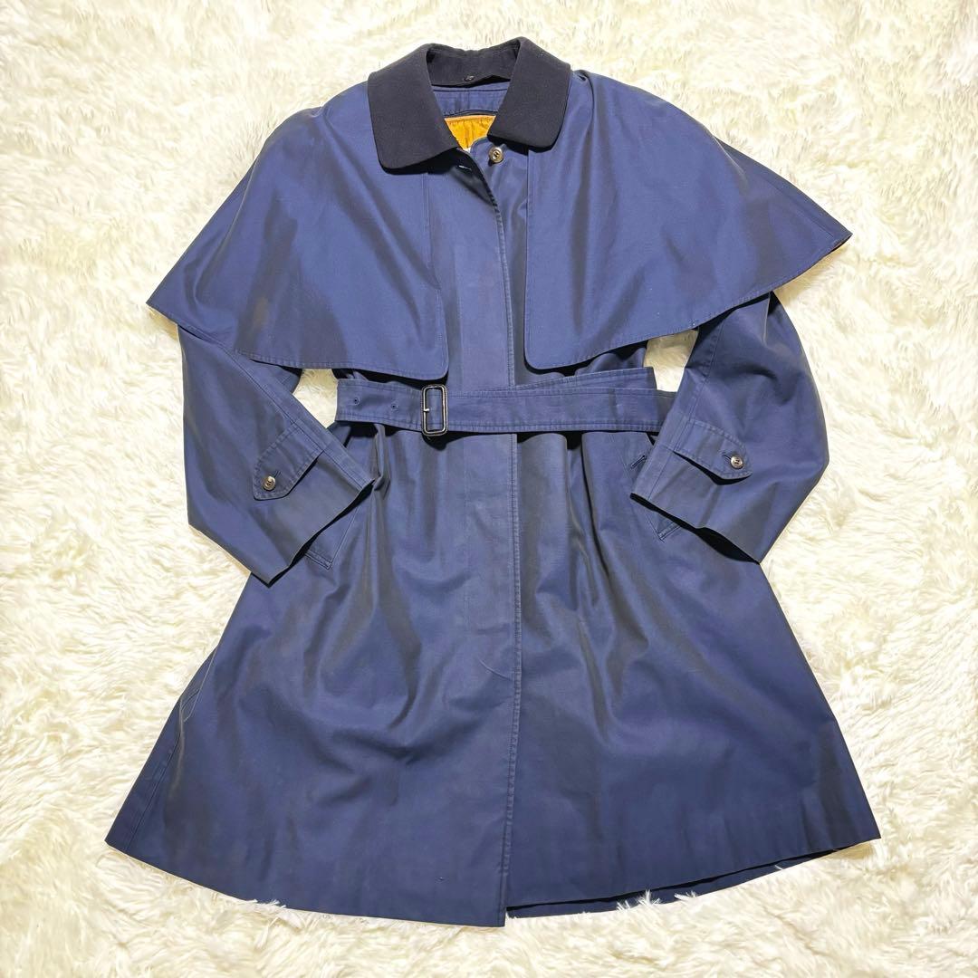 Burberry バーバリー ノバチェック ネイビー トレンチコート ベルト付き