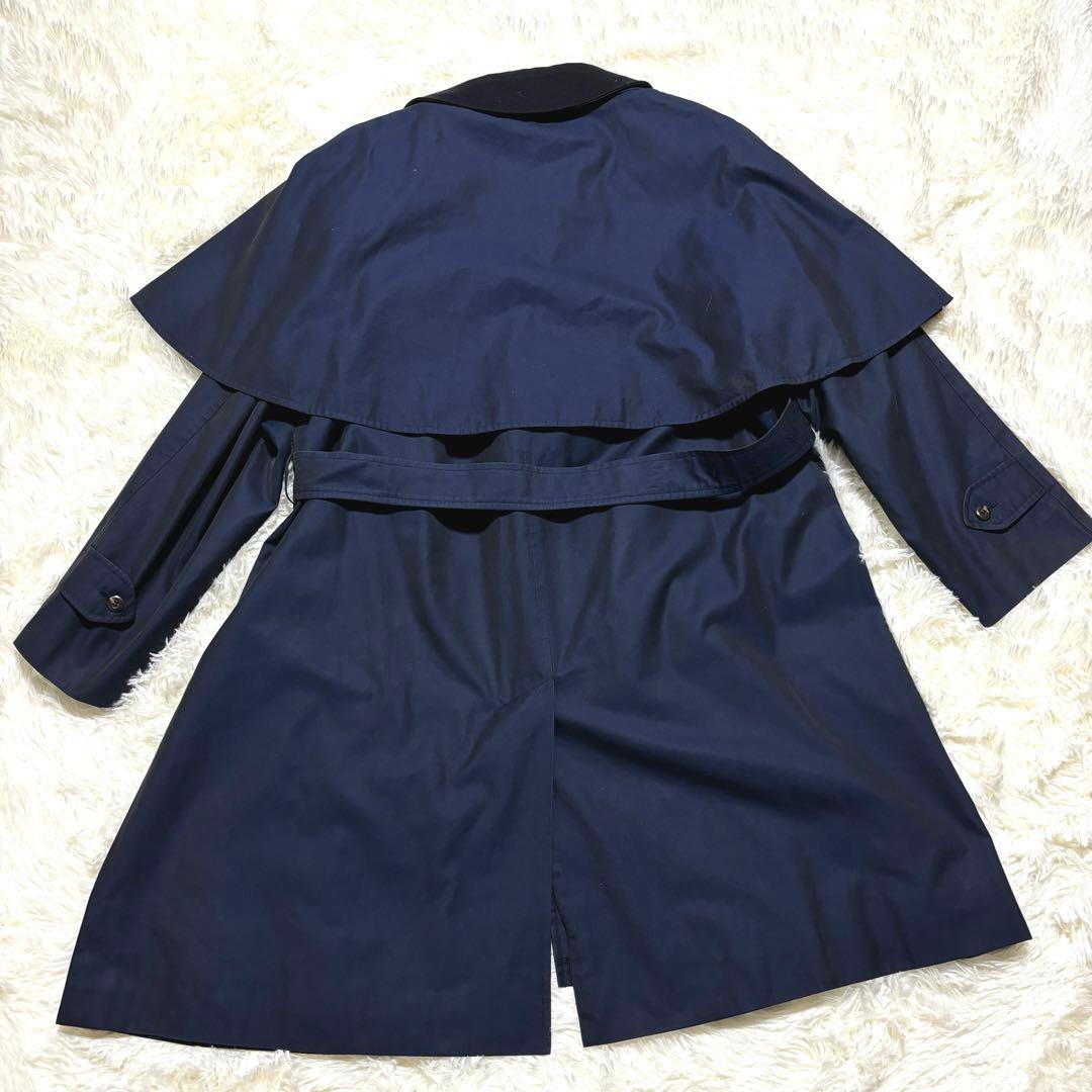 Burberry バーバリー ノバチェック ネイビー トレンチコート ベルト付き