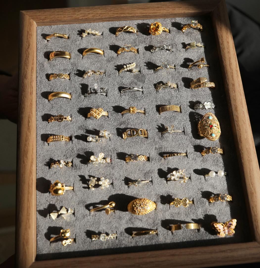 【指輪50点セット】合金×モアサナイト｜重ね付け・ペア可｜まとめ売り