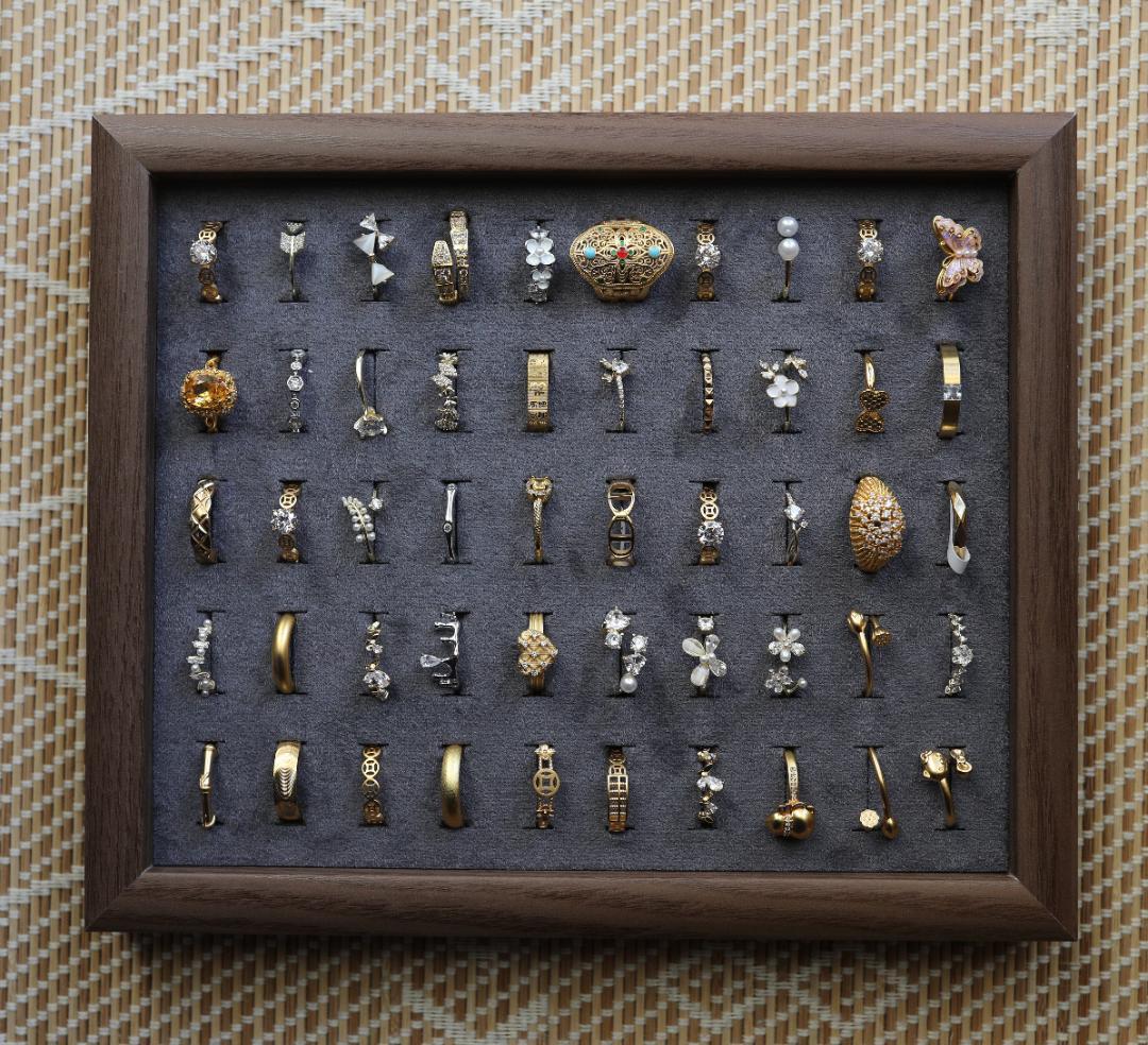 【指輪50点セット】合金×モアサナイト｜重ね付け・ペア可｜まとめ売り