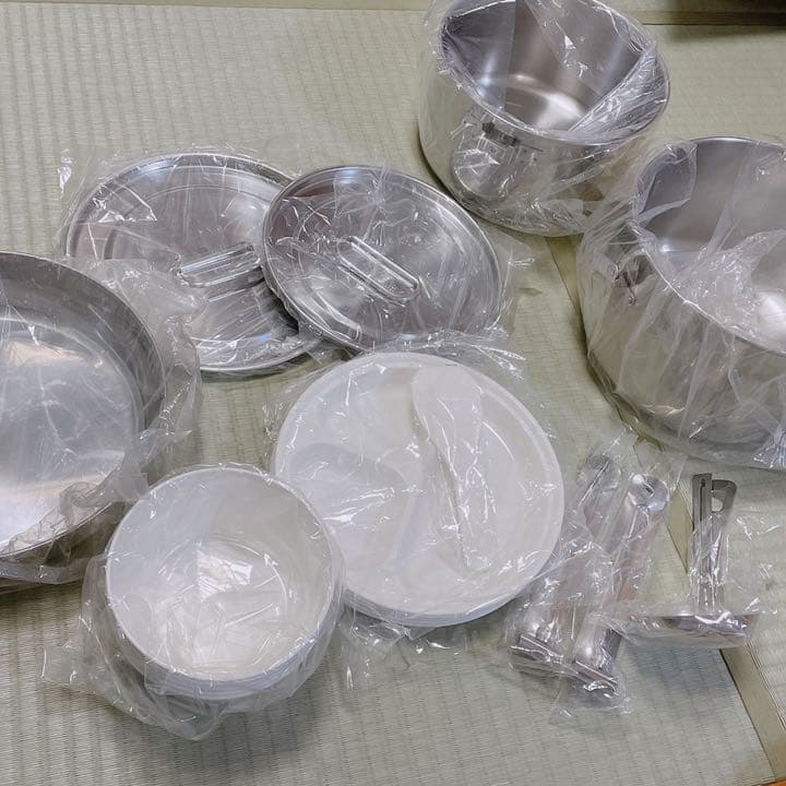 【美品】5人用 ステンレス キャンピング クッカー パル LLセット