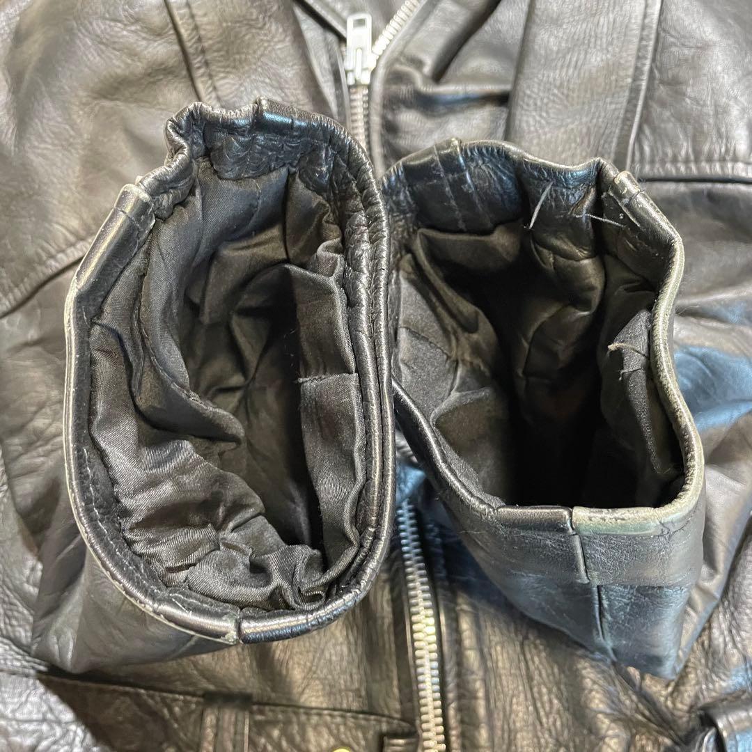 vintage brunswick ダブルライダース　レザージャケット　XXL