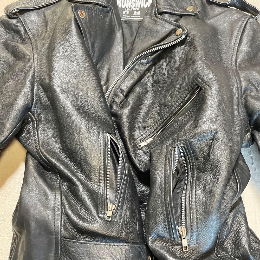 vintage brunswick ダブルライダース　レザージャケット　XXL