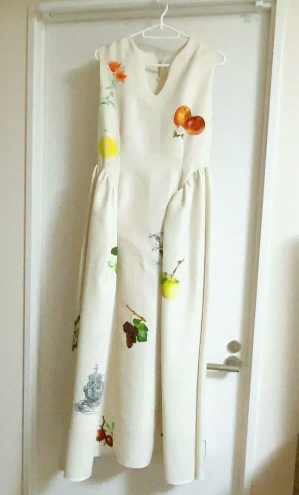 ワンピース AMERI VINTAGE ELEANOR LINEN LIKE DRESS