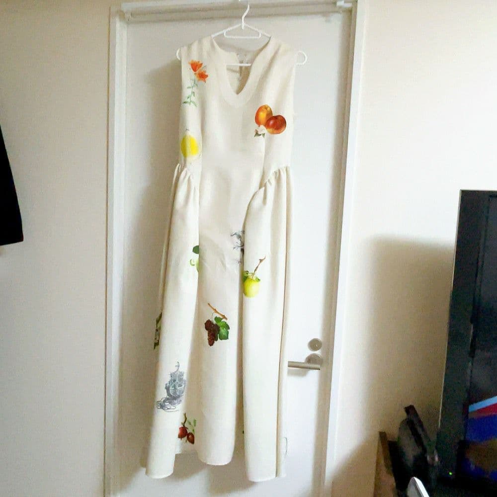 ワンピース AMERI VINTAGE ELEANOR LINEN LIKE DRESS