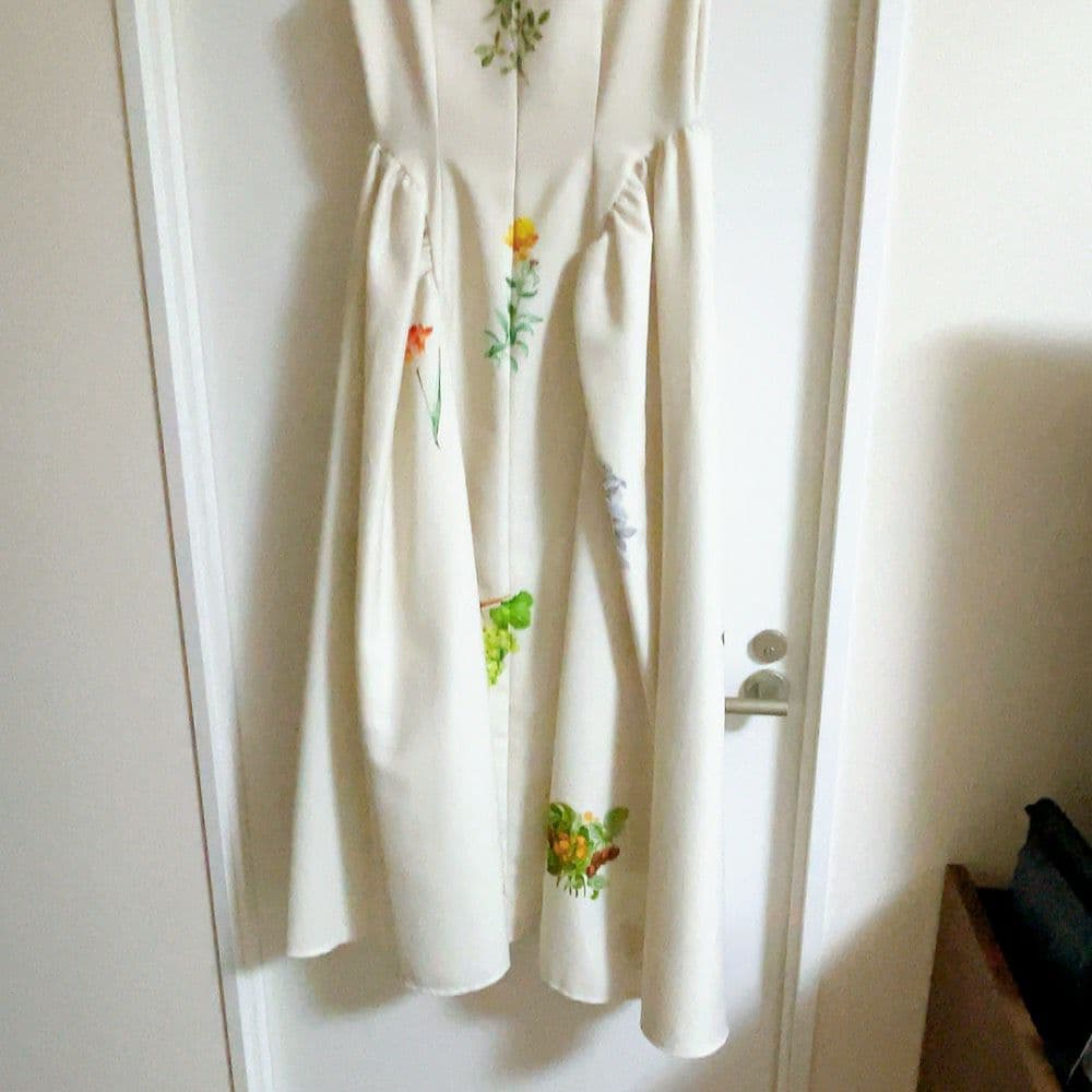 ワンピース AMERI VINTAGE ELEANOR LINEN LIKE DRESS