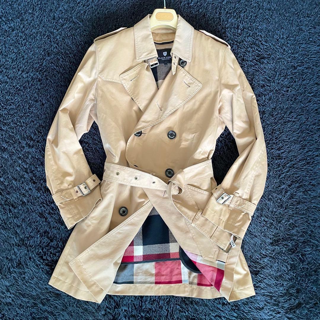 美品✨ブラックレーベルクレストブリッジ トレンチコート ライナー付 ベージュ M