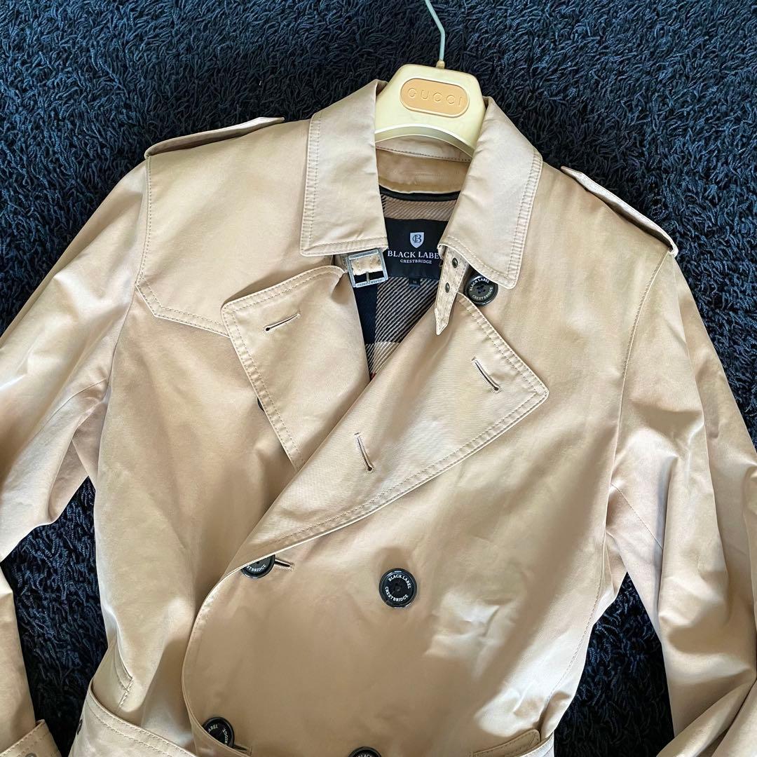 美品✨ブラックレーベルクレストブリッジ トレンチコート ライナー付 ベージュ M
