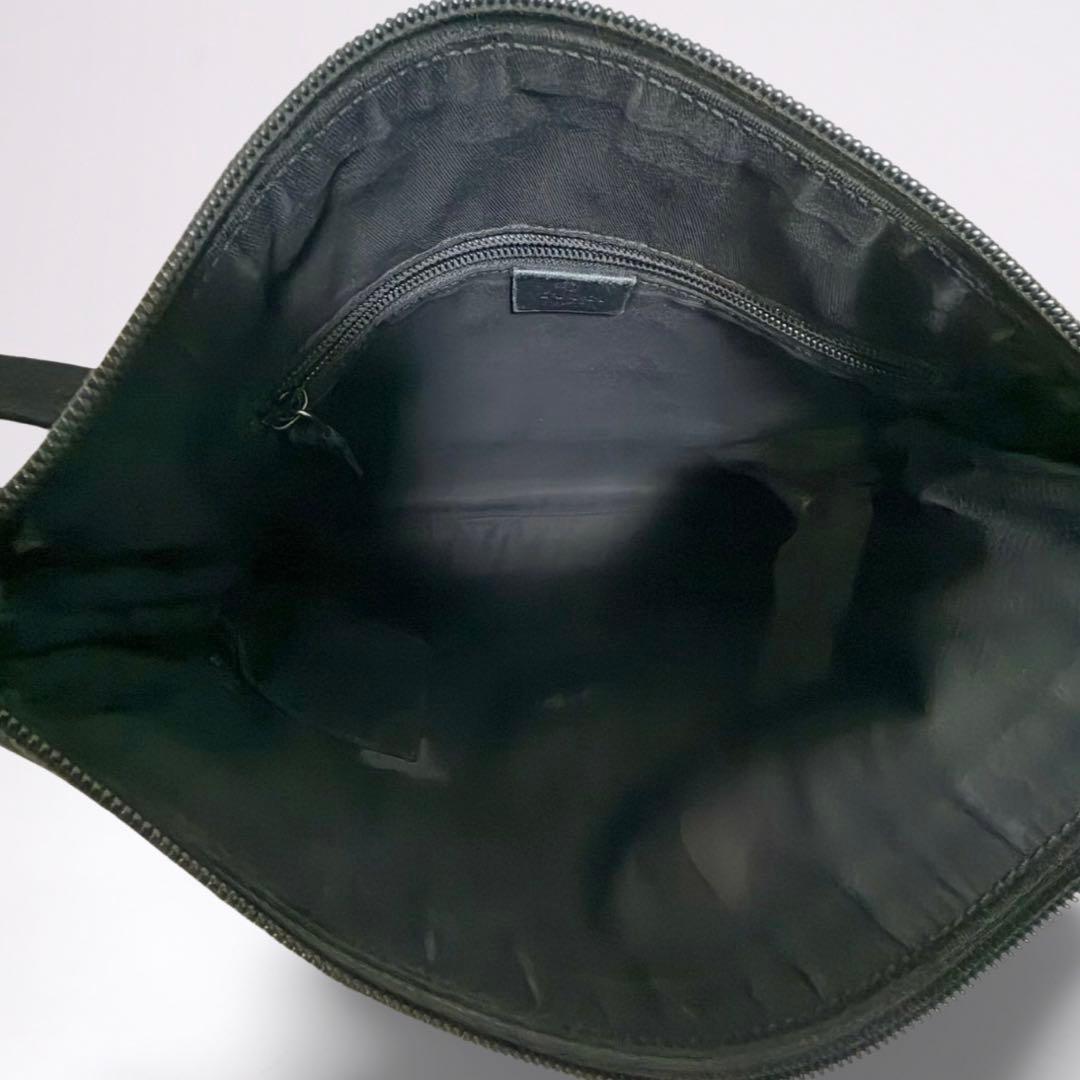 【正規品】グッチ GUCCI GGキャンバス メッセンジャーバッグ 黒 男女兼用