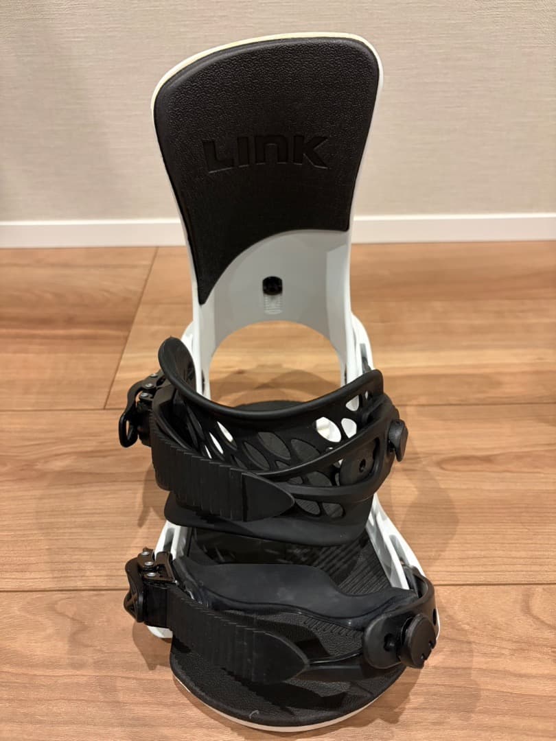 LINK E-LINK スノーボードビンディング ホワイト/ブラック