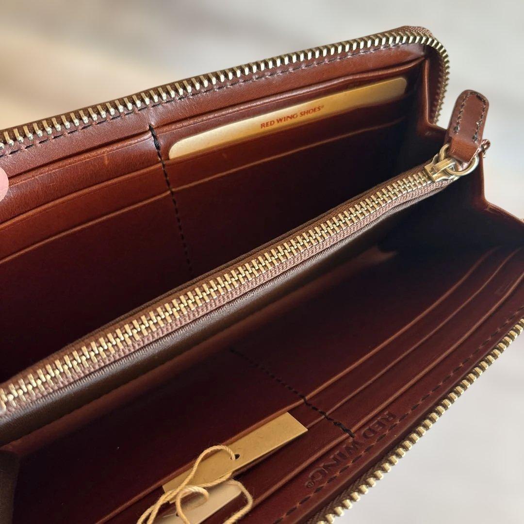 RED WING ブラウン長財布 ストラップ付き　廃盤美品