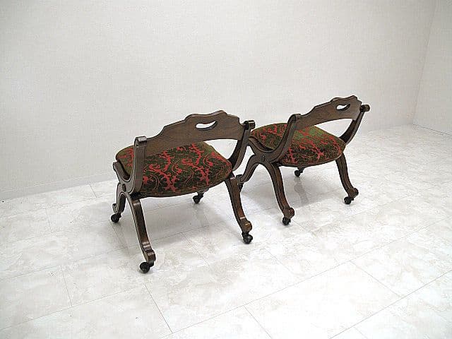 美品 ドレクセルヘリテイジ「エスペラント」マホガニー材チェア 2脚セット