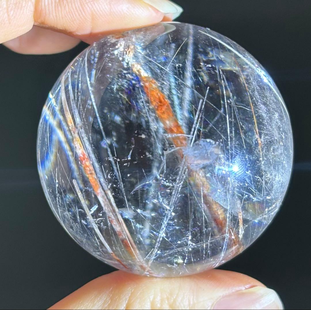 レア　高品質　シルバールチル　水晶　スフィア　透明感　ガーデン