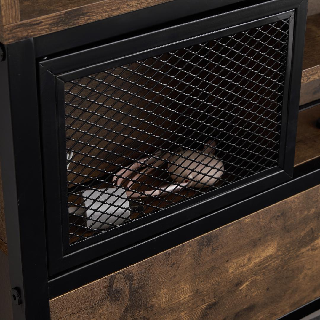 ベッドフレーム「シングル・S」ベッド コンセント付きBlack