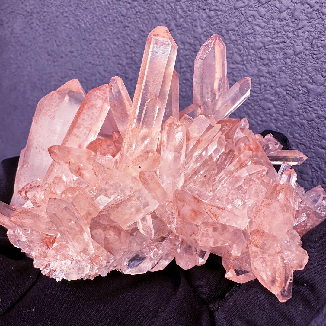 希少❗️高品質❗️超綺麗♡超強いパワー ピンク ヒマラヤ クラスター天然石A1555