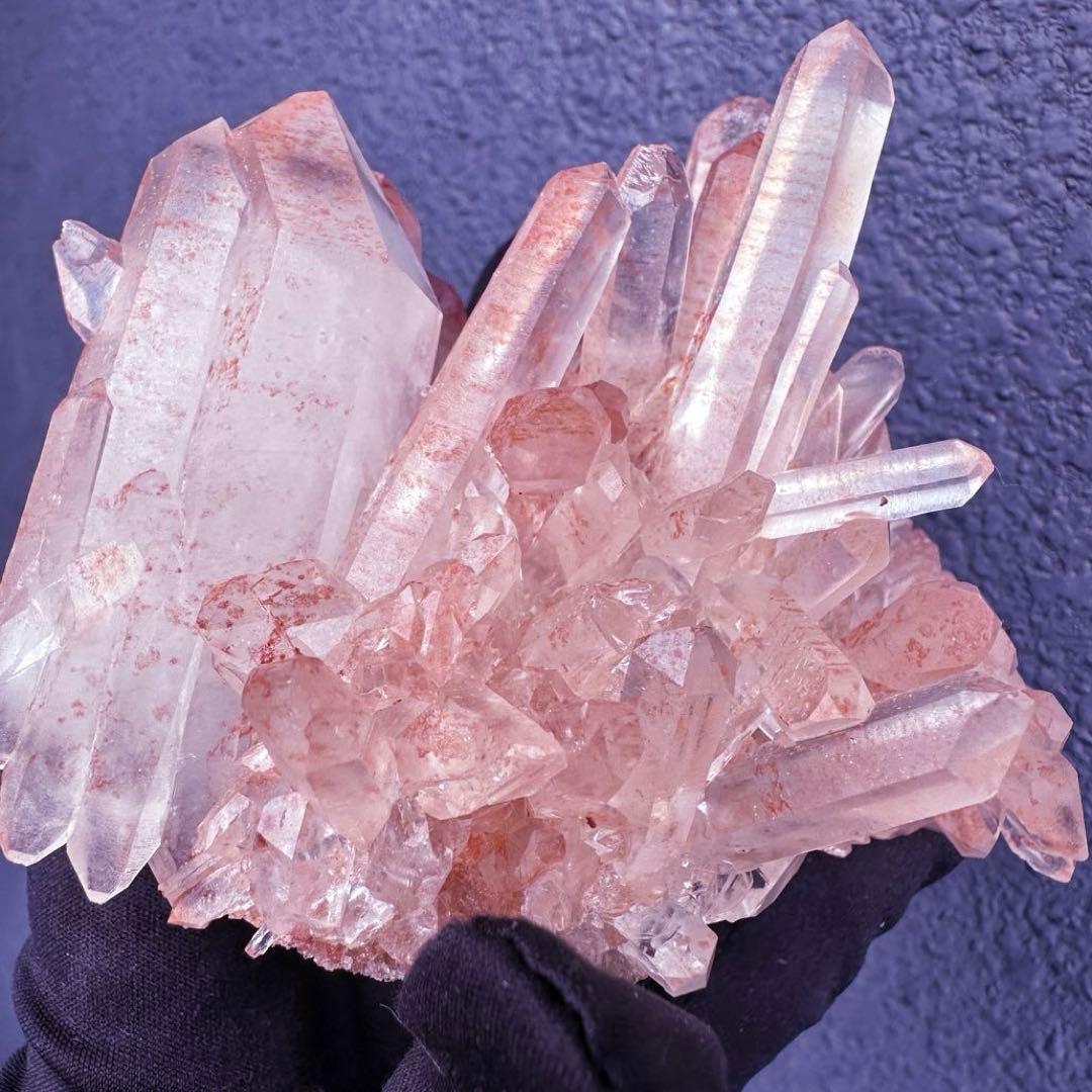 希少❗️高品質❗️超綺麗♡超強いパワー ピンク ヒマラヤ クラスター天然石A1555