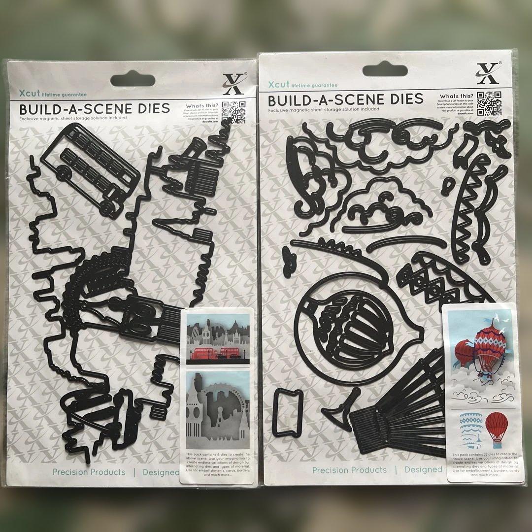 未使用⭐︎do crafts カッティングダイ5点　気球　ロンドン　タグ　ボディ