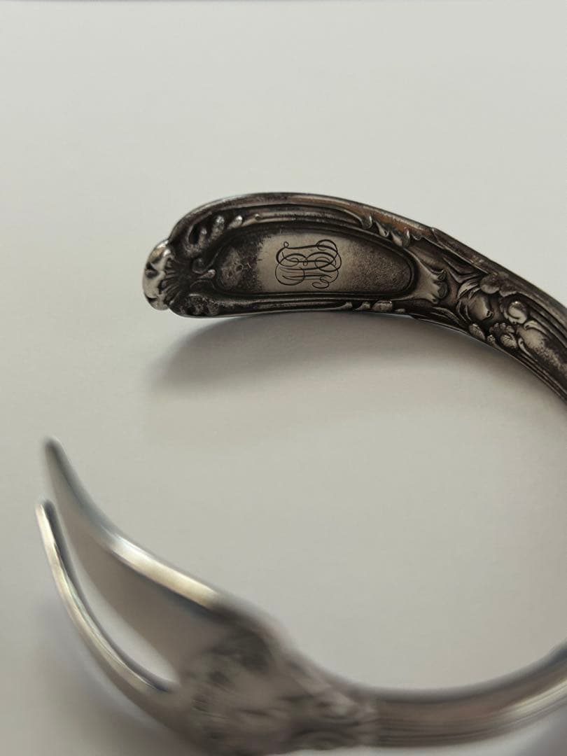 1889年 Tiffany ティファニー カトラリー フォーク バングル