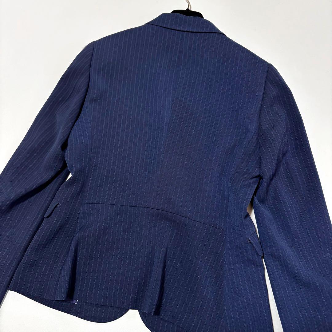オリヒカ　３点セット　スーツ　ウォッシャブル　ストライプ　ネイビー　Lサイズ