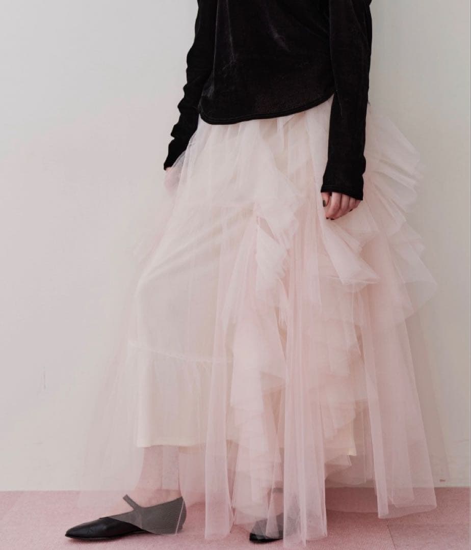 Lily ボリュームチュールスカート　ラベルエチュード