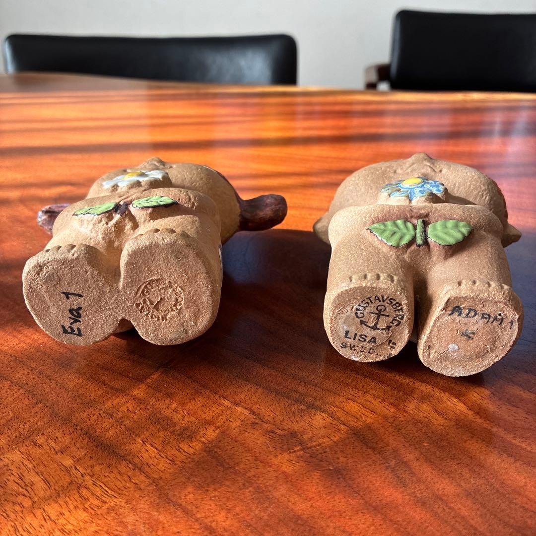 リサラーソン　ヴィンテージ　置物　 Adam&Eva アダムとイヴ オブジェ