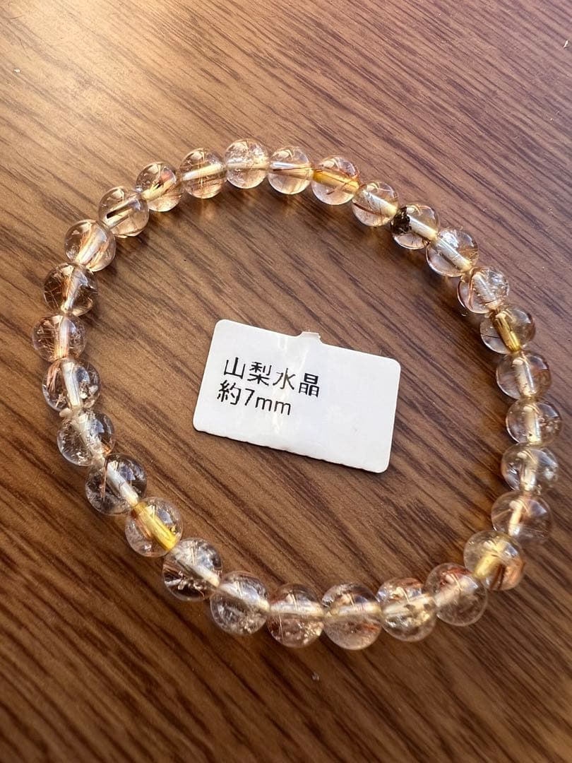 専用出品！山梨 乙女水晶ブレスレット ルチル入り