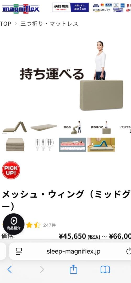 メッシュ・ウィング（ミッドグレー）