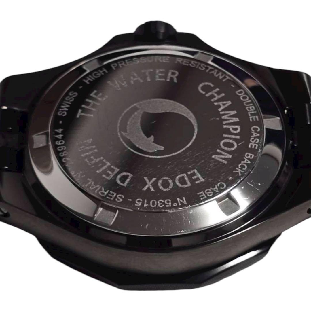 【美品】EDOX エドックス デルフィン 腕時計 ダイバーズウォッチ