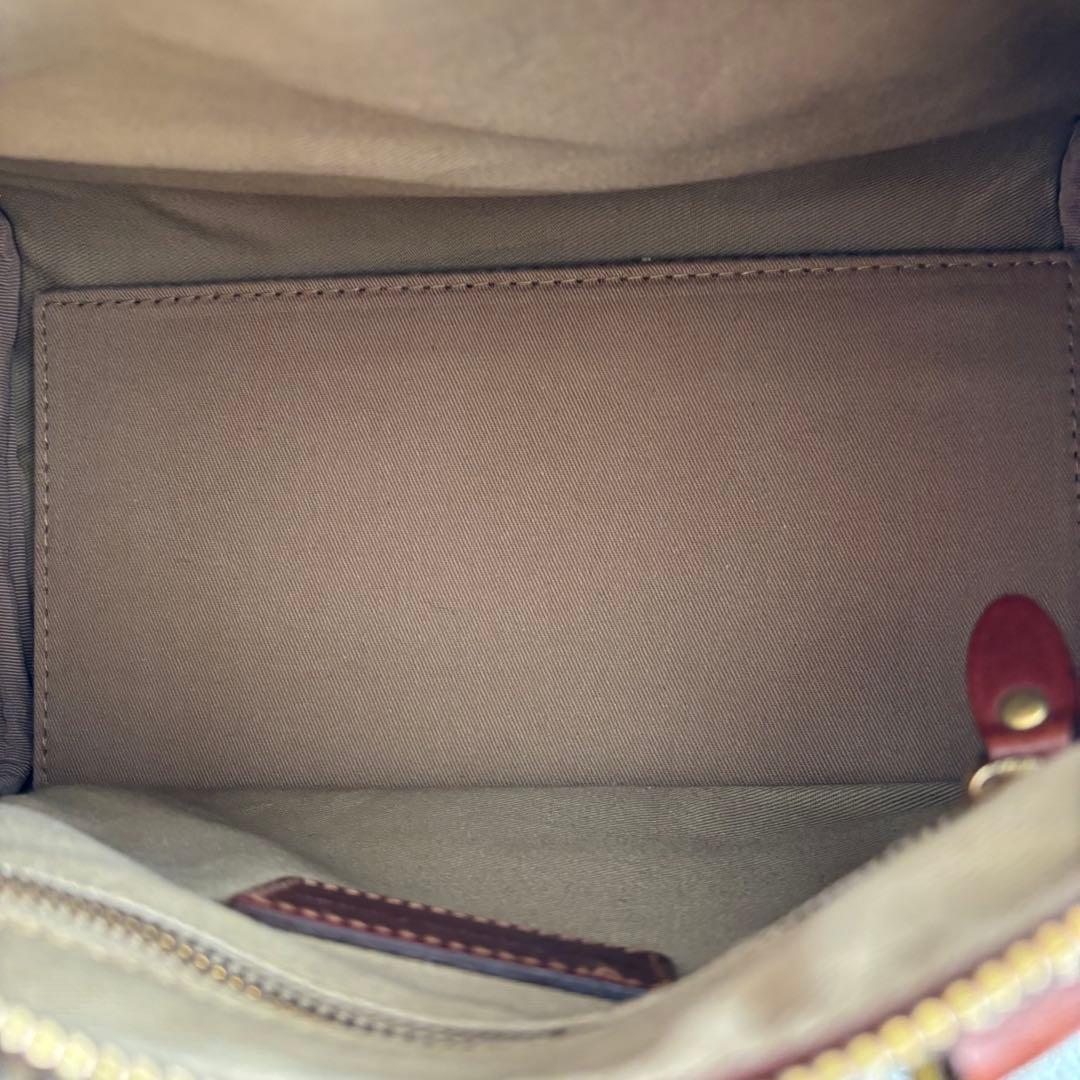 ✨️美品✨️ ポロラルフローレン 千鳥格子柄 ミニボストンバッグ PVCレザー