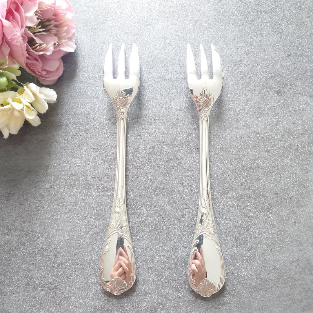 美品 クリストフル マルリー ケーキフォーク 2点