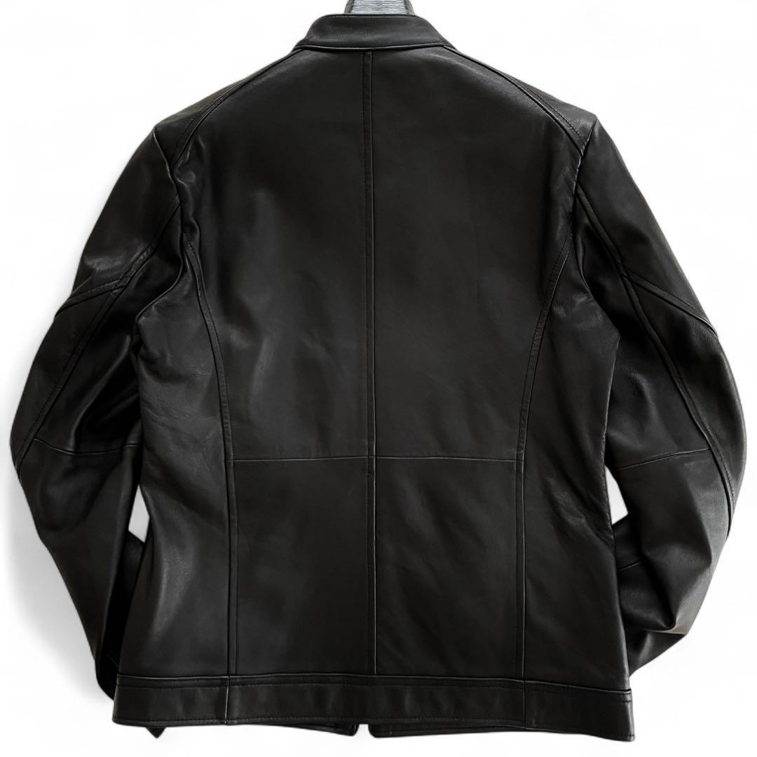 291295 HOMME VINTAGE シングルライダースジャケット