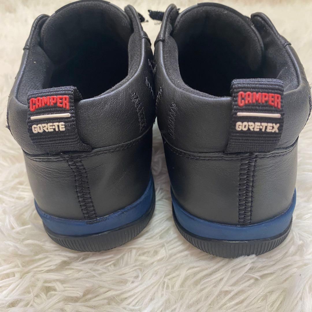 CAMPER レザースニーカー ペウピスタ GORE-TEX 黒 カンペール箱付