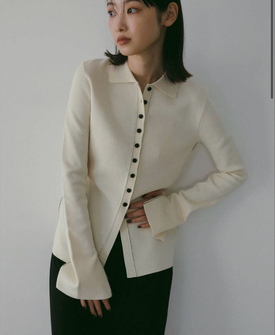 【タグ付き新品】anuke Linking Knit Shirts アイボリー