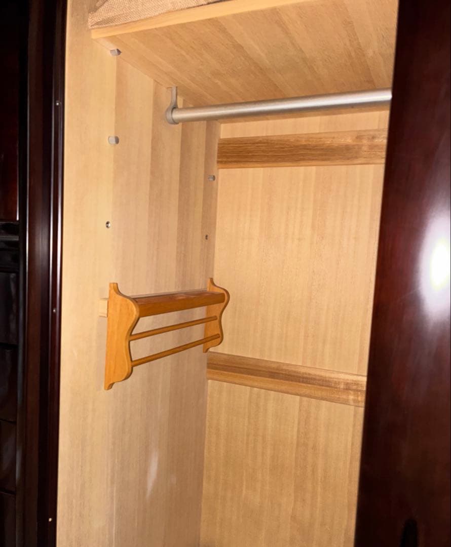 婚礼家具　洋ダンス　ワードローブ　洋服ダンス　府中家具　昭和レトロ　天然木家具