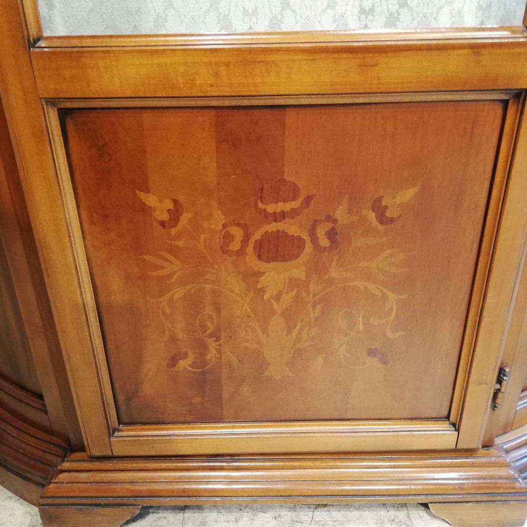 M♦年始Sale東名 良品 イタリア製 象嵌 キュリオケース　 飾り棚