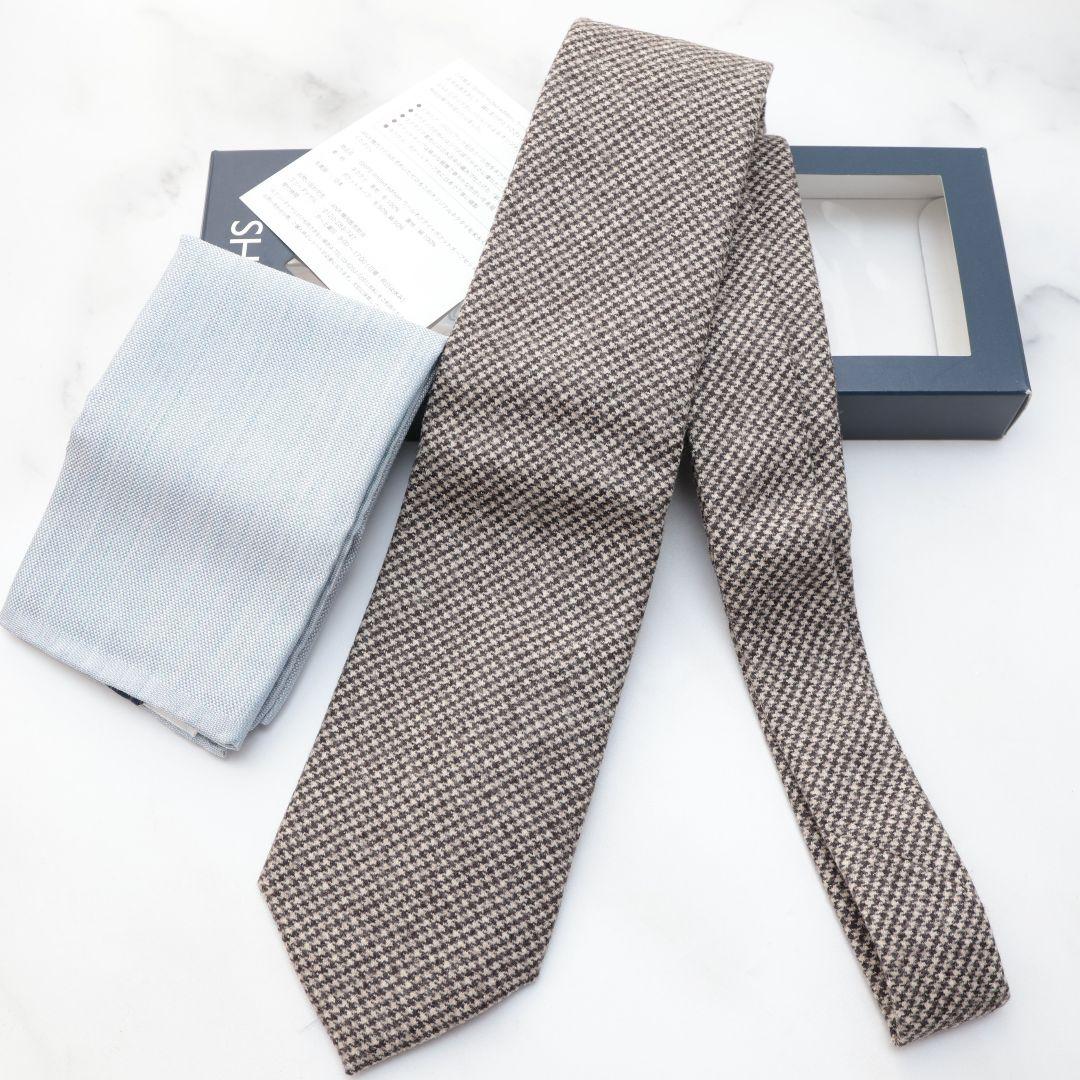 未使用 SHIPS ロロピアーナ ANA ネクタイ ポケットチーフ シップス