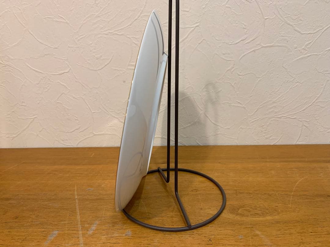 N1129-22★OKURA CHINA 青い花柄の陶器皿6枚セット 直径23㎝