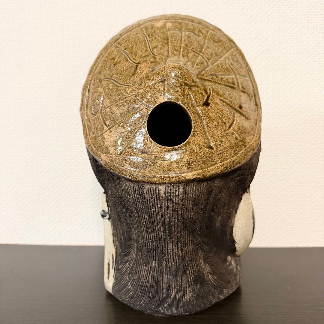 送料無料 明治初期創業老舗 狸庵 信楽焼 手造りのたぬき タヌキ 置物 置き物