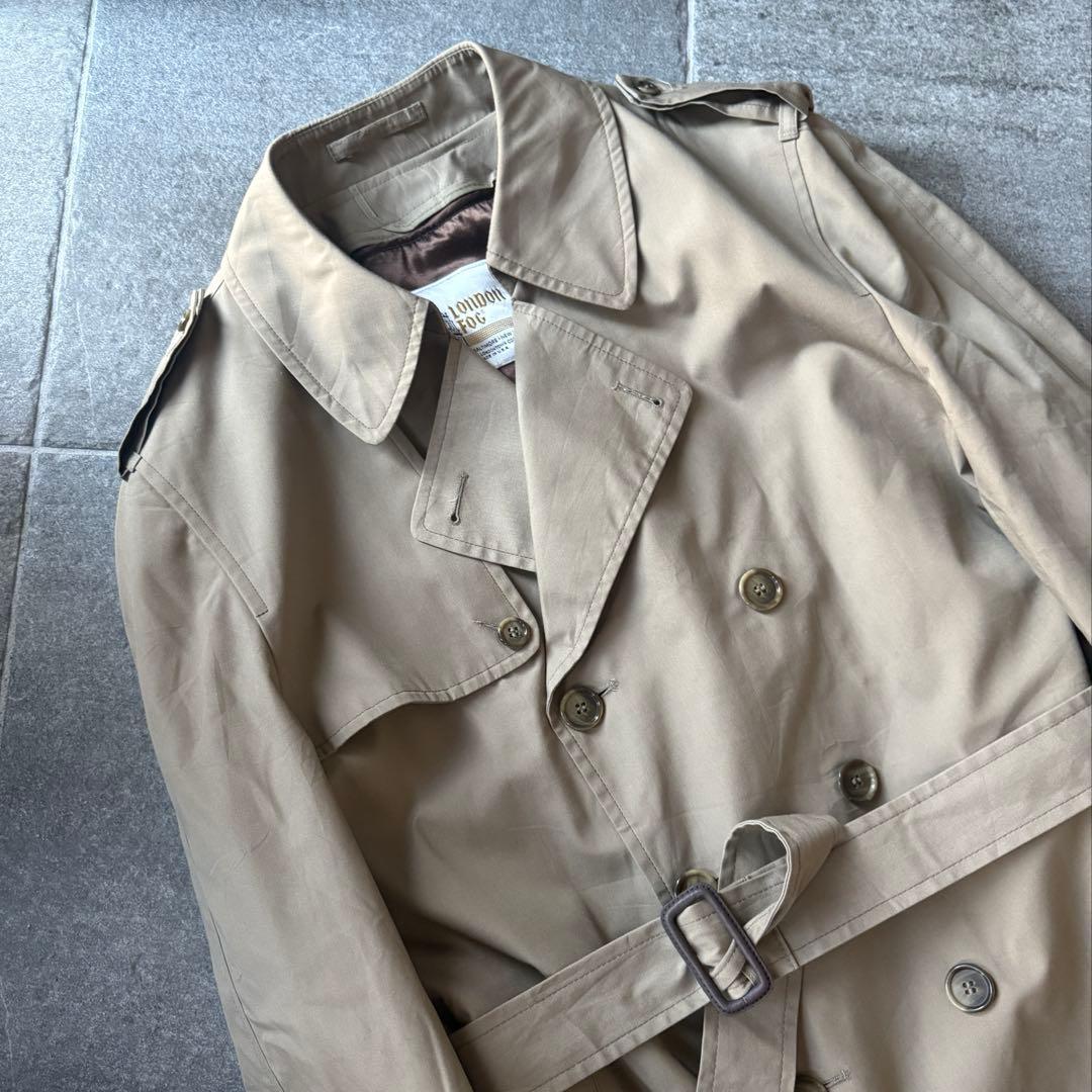 70s 80s usa製 LONDON FOG トレンチコート \