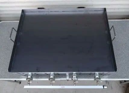 新品 ６ミリ鉄板 プロパン ガス グリドル 持ち手付 鉄板焼き器 お好み焼きそば