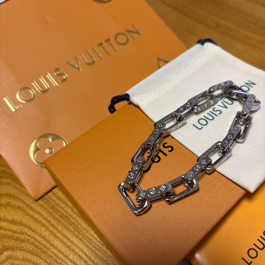 Louis Vuitton チェーンブレスレット シルバー
